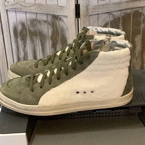 P448 like new sz. 39 Sherpa & leather sneakers - Picture 9 of 15